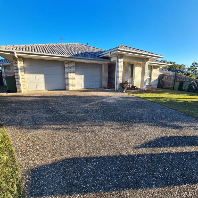 a house with a double garage