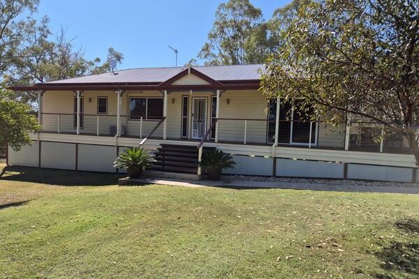 a simple white house