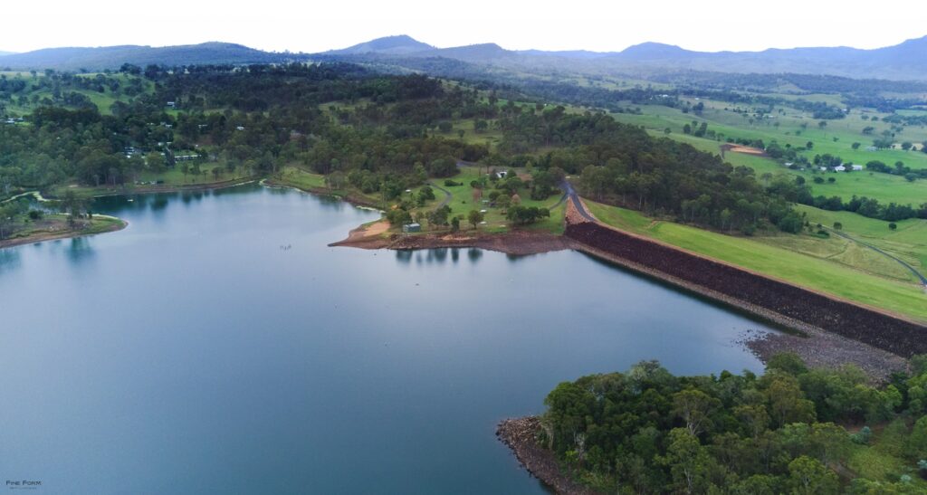 aerial view of scenic rim