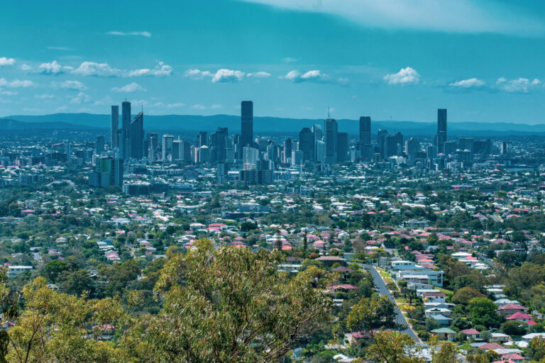 Skyline of Brisbane city